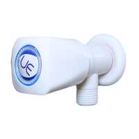 Ue 4 Square Angle Valve Cock - Color: White