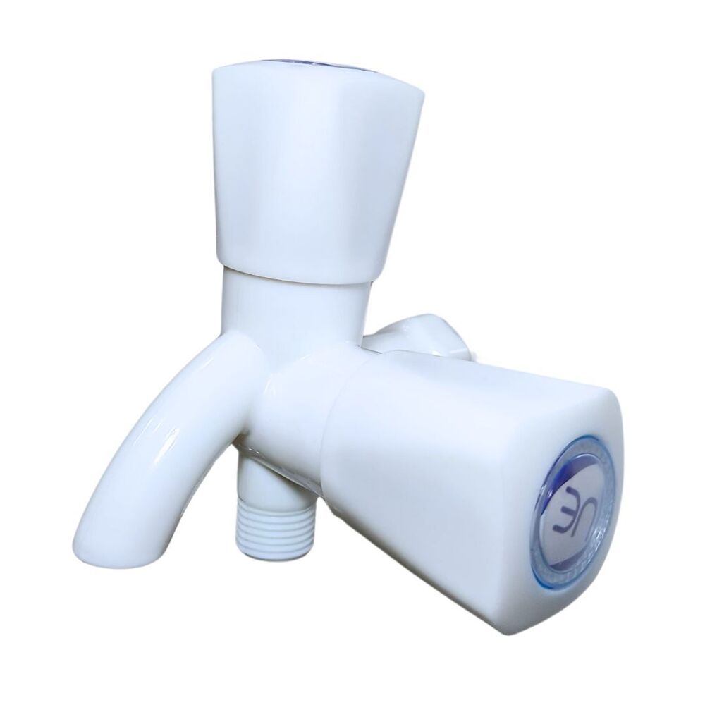 Ue 6 Square 2 In 1 Bib Cock - Color: White
