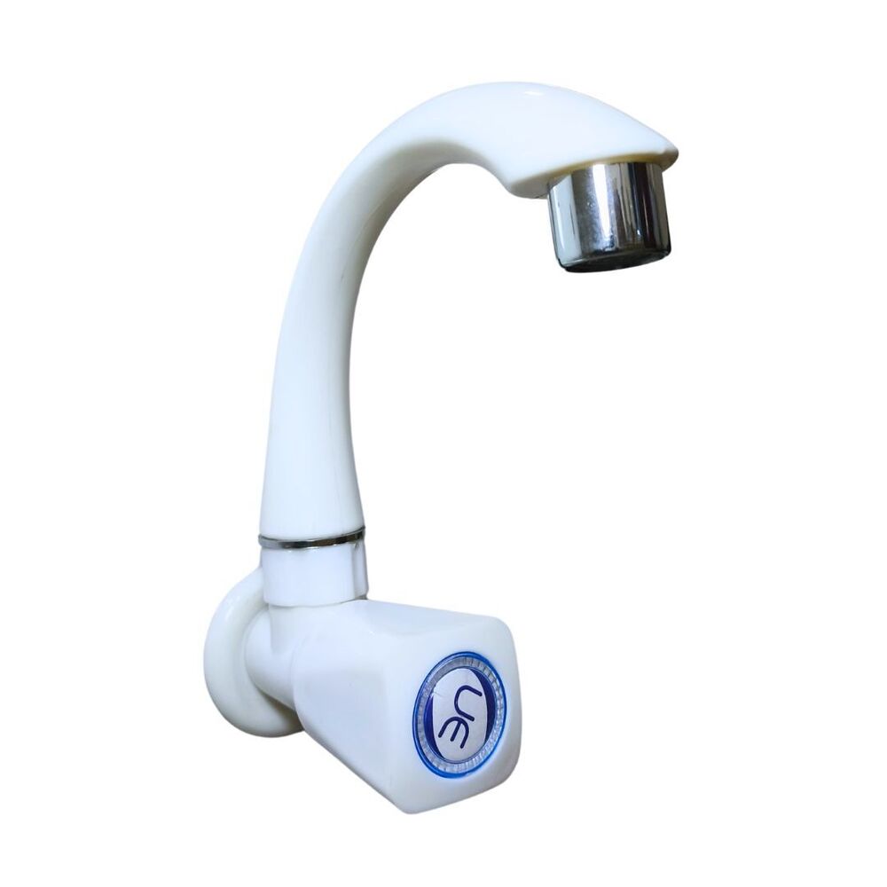 Ue 8 Square Sink Cock - Color: White