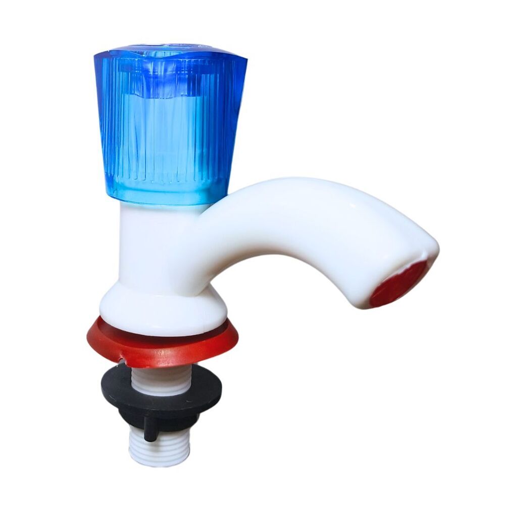 Ue Square Crystal Piller Cock - Color: White & Blue