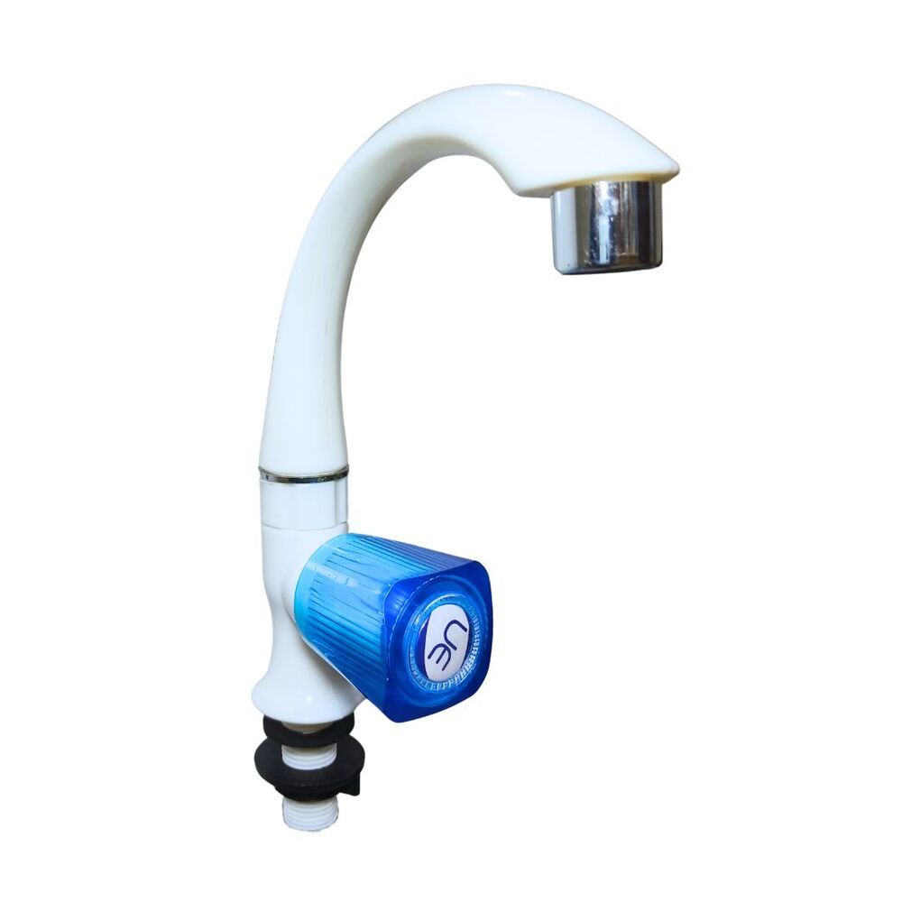 Ue 18 Square Crystal Swan Neck Cock - Color: White