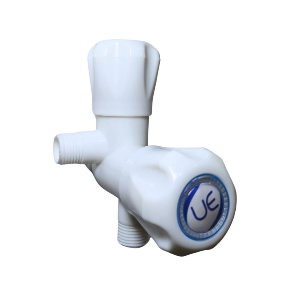 Ue 25 Max 2 In 1 Angle Valve Cock - Color: White