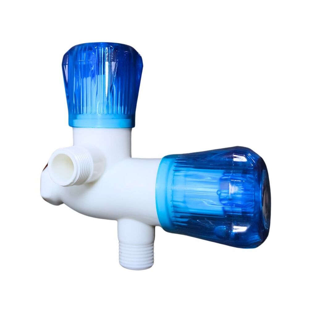 Ue 34 Max Crystal 2 In 1 Angle Cock - Color: White & Blue