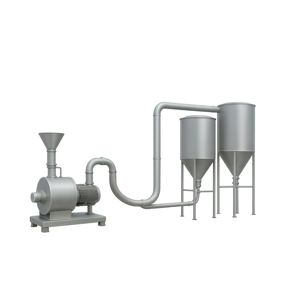 Complete Pneumatic Conveying Solution - Color: Silver