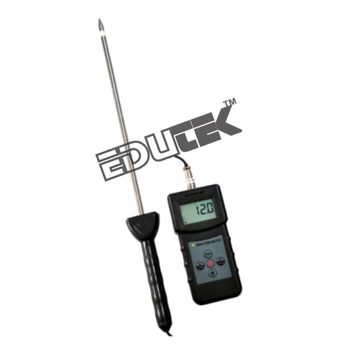 Soil Moisture Tester - Portable Electronic Device, Built-in Sample Scale, Temperature/moisture Correction Indicator, Direct Dial Reading, Balanced Adjustment Meter, Charts For All Crop Types