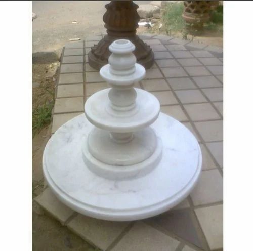 Natural Marble Water Fountain - Color: As Per Requirement