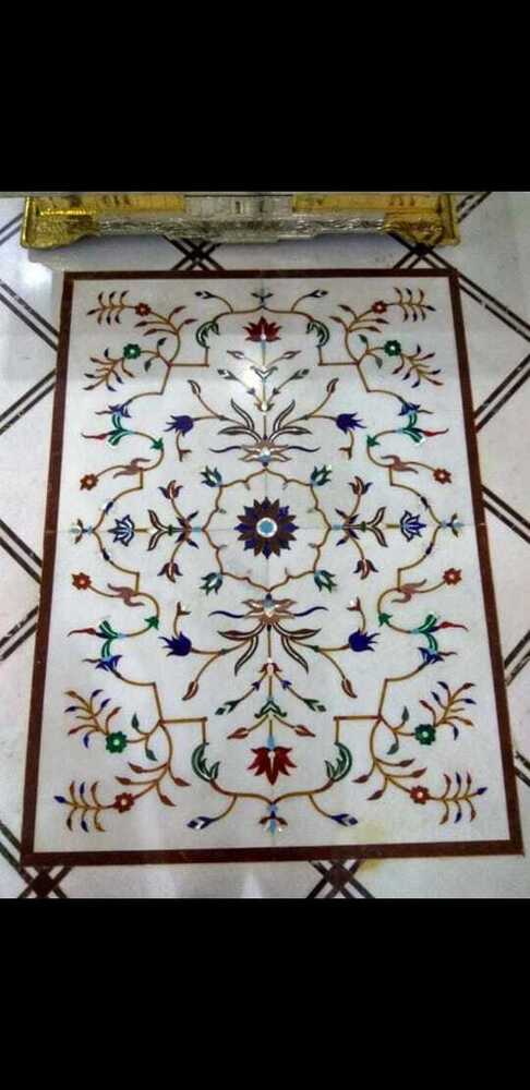 Traditional Print Marble Inlay Flooring - Color: Different Available