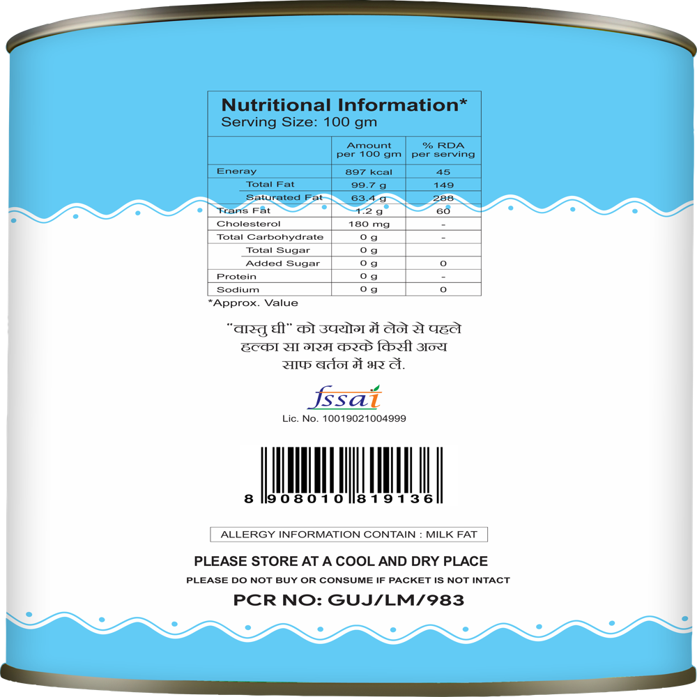  Buffalo Ghee Tin 500 ML