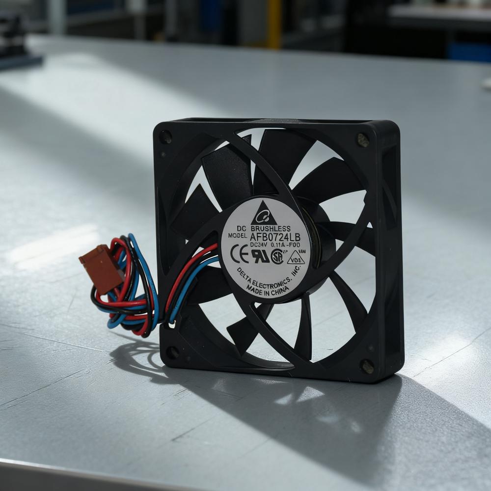 DELTA AFB0724LB 24V Dual Ball Electric Cooling Fan 7CM Plastic Radiator Cooling Fan Industrial Fan