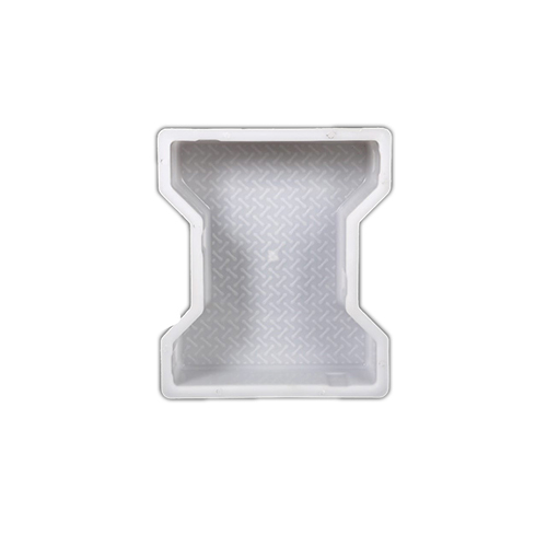 I Shape Plastic Paver Mould - Color: White