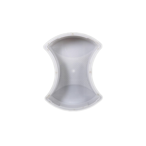 Plastic Damru Mould - Color: White