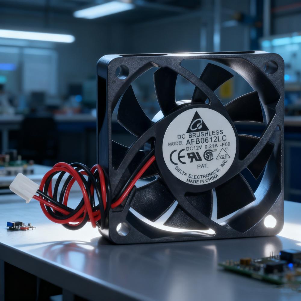 DELTA AFB0612LC DC12V 0.21A Ball Bearing Wall-Mounted Plastic Duct Axial Fan Industrial Fan