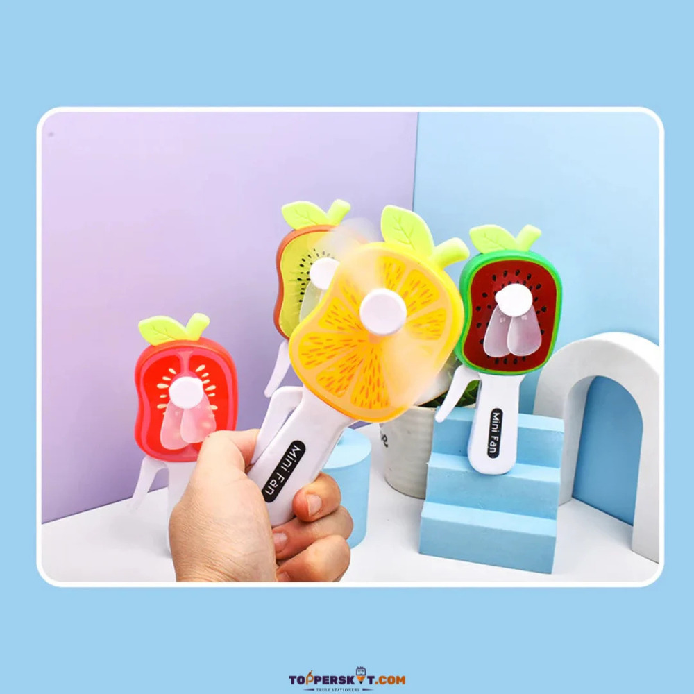 Mini Plastic Fan Toy - Age Group: Under 12 Months