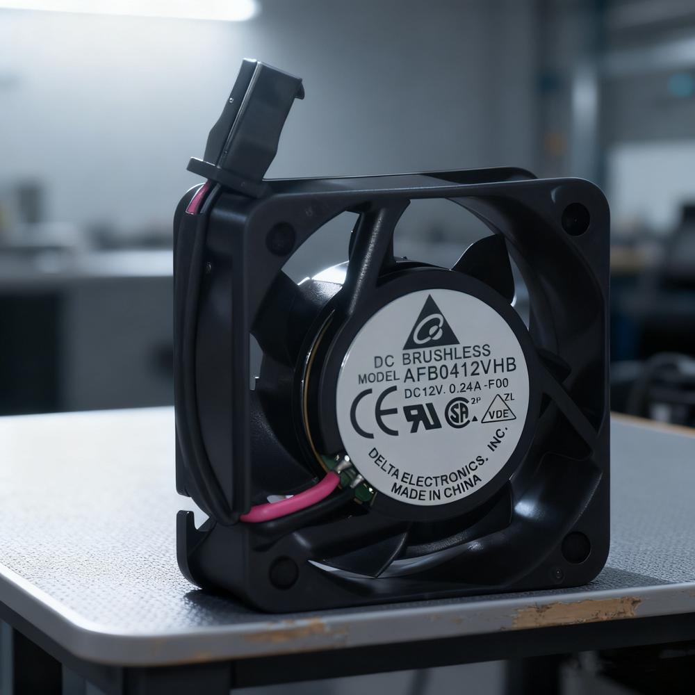 Delta 4015 12V 0.24A AFB0412VHB Electric Ball Bearing Free Standing Plastic Double Ball Cooling Fan