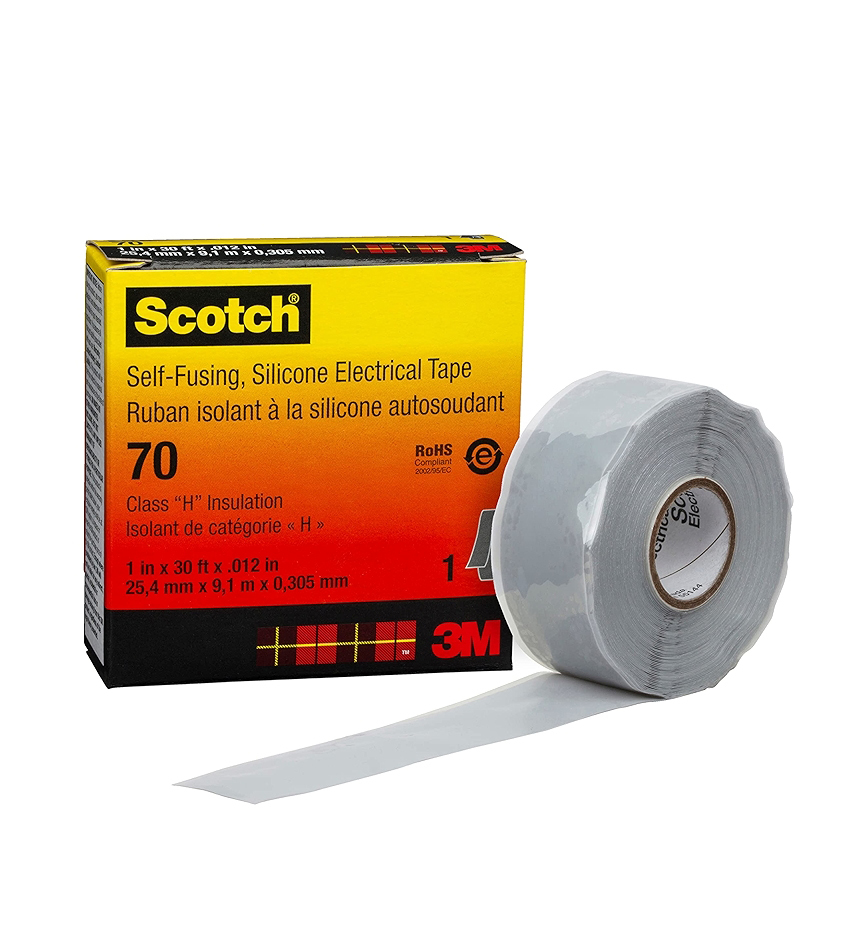 Scotch 70 Self Fusing Silicone Tapes - Length: 30 Foot (Ft)