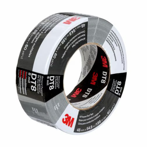 Silver Duct Tape - Color: Black