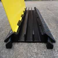 3 Channel Cable Protector - Color: Black