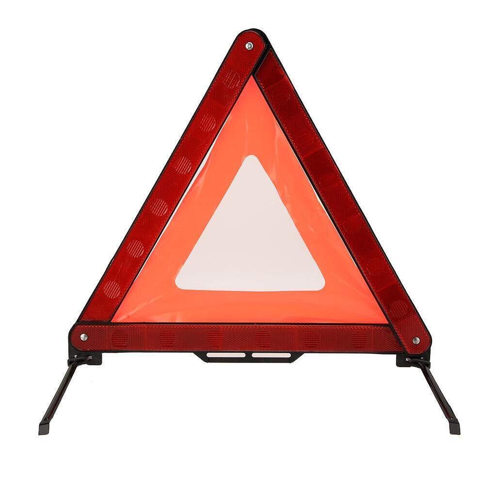 Triangle Road Safety Reflector - Color: Red
