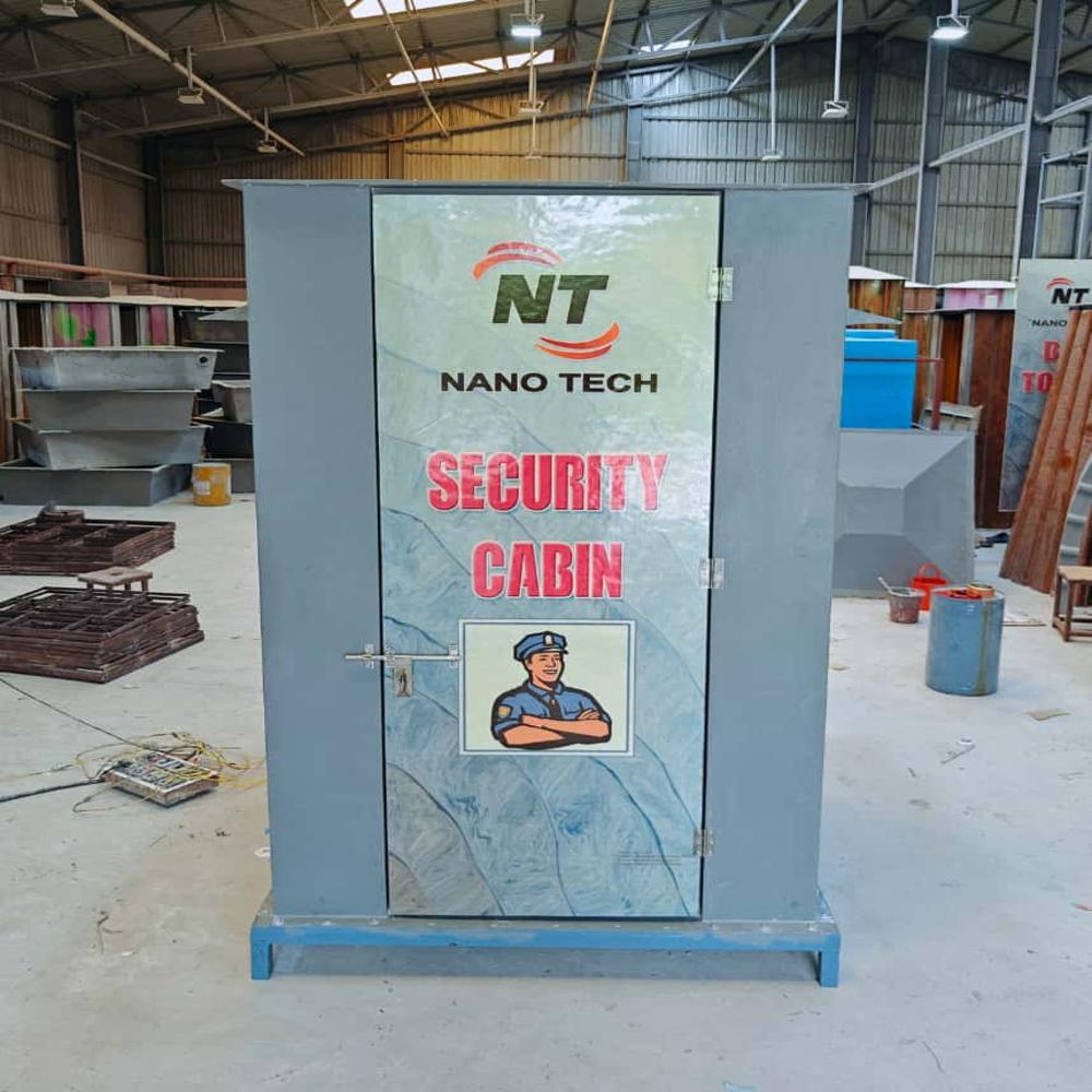 Grey Frp Portable Security Cabin - Color: Gray