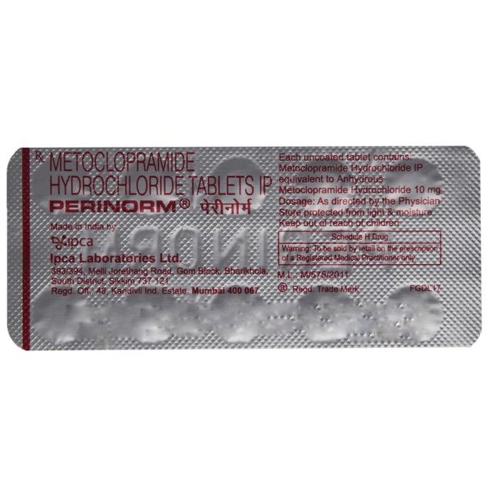 Metoclopramide Hydrochloride Tablets - Drug Type: General Medicines