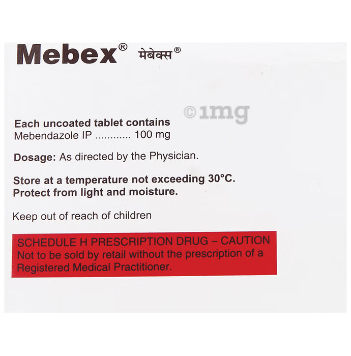Mebendazole Tablets 100 Mg - Drug Type: General Medicines