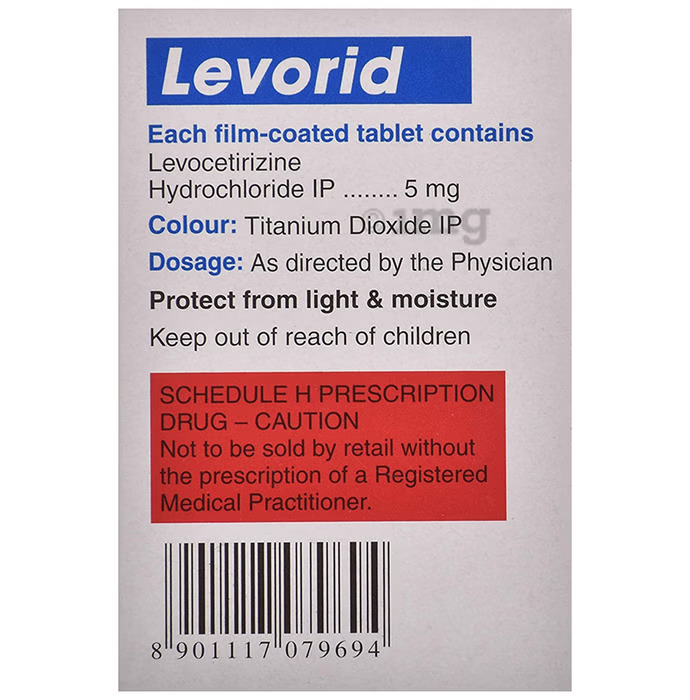 Levocetirizine Hydrochloride Tablets - Drug Type: General Medicines