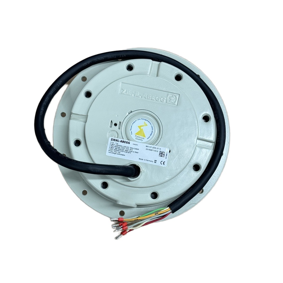 Ziehl-Abegg MK137-2DK.07.N Industrial Inverter Fan AC380V Ventilation Circular Blade Electric Power Source