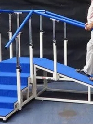 Metallic Exercise Corner Stair Case With Ramp - Age Group: Adults