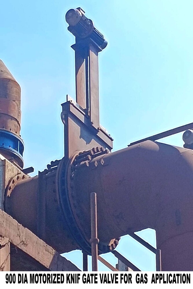 900 DIA MOTORIZED  KNIFE GATE VALVE