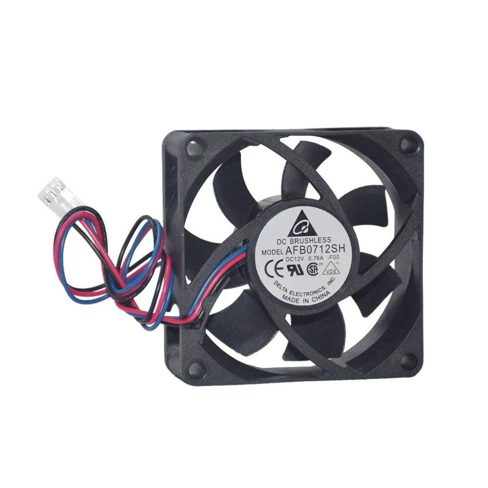 Delta AFB0712SH 12V 0.76A 7CM 7025mm 4-Wire PWM High Wind Axial Flow Industrial Inverter Fan