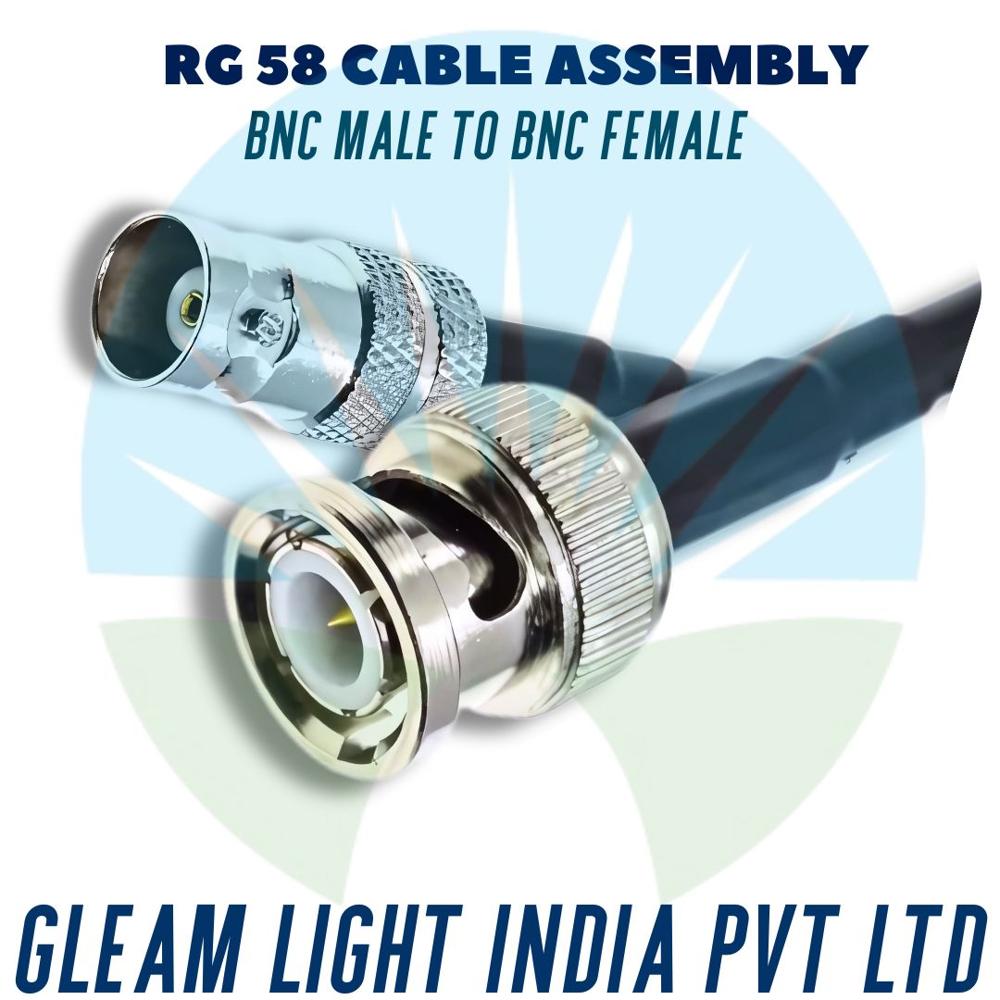 RF Cable Assembly BNC Male to BNC Female in RG58