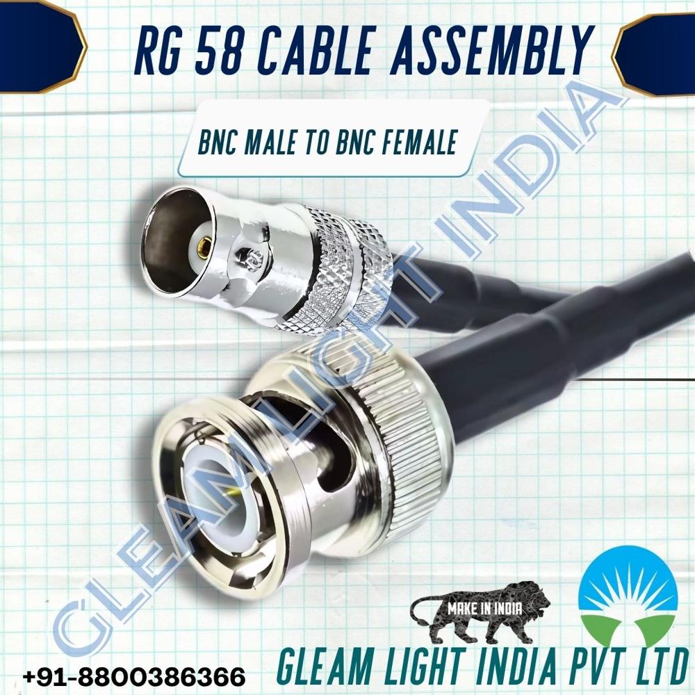 RF Cable Assembly BNC Male to BNC Female in RG58