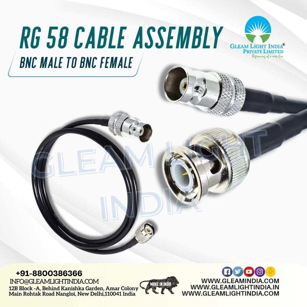 RF Cable Assembly BNC Male to BNC Female in RG58
