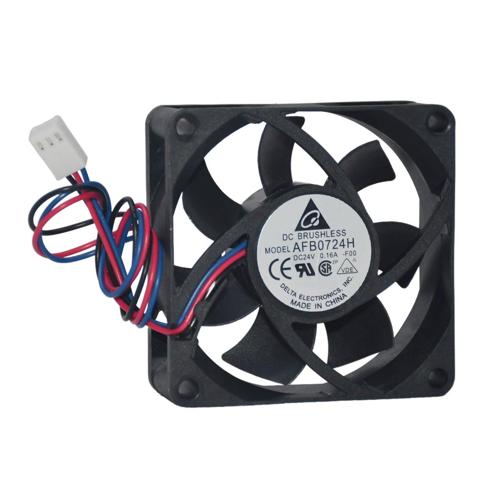 DELTA AFB0724H 24V DC 0.16A Waterproof Electric 7025mm 3000rpm Speed Plastic Industrial Inverter Fan 