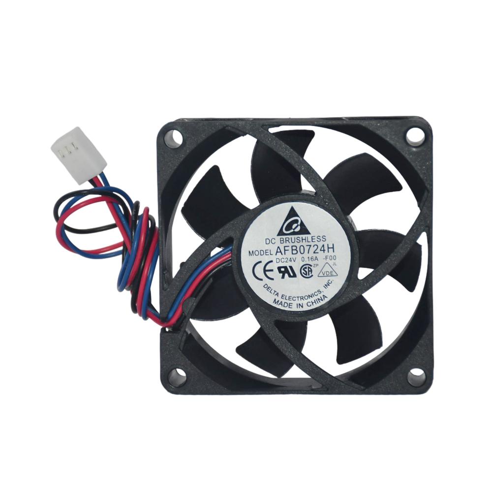 DELTA AFB0724H 24V DC 0.16A Waterproof Electric 7025mm 3000rpm Speed Plastic Industrial Inverter Fan 