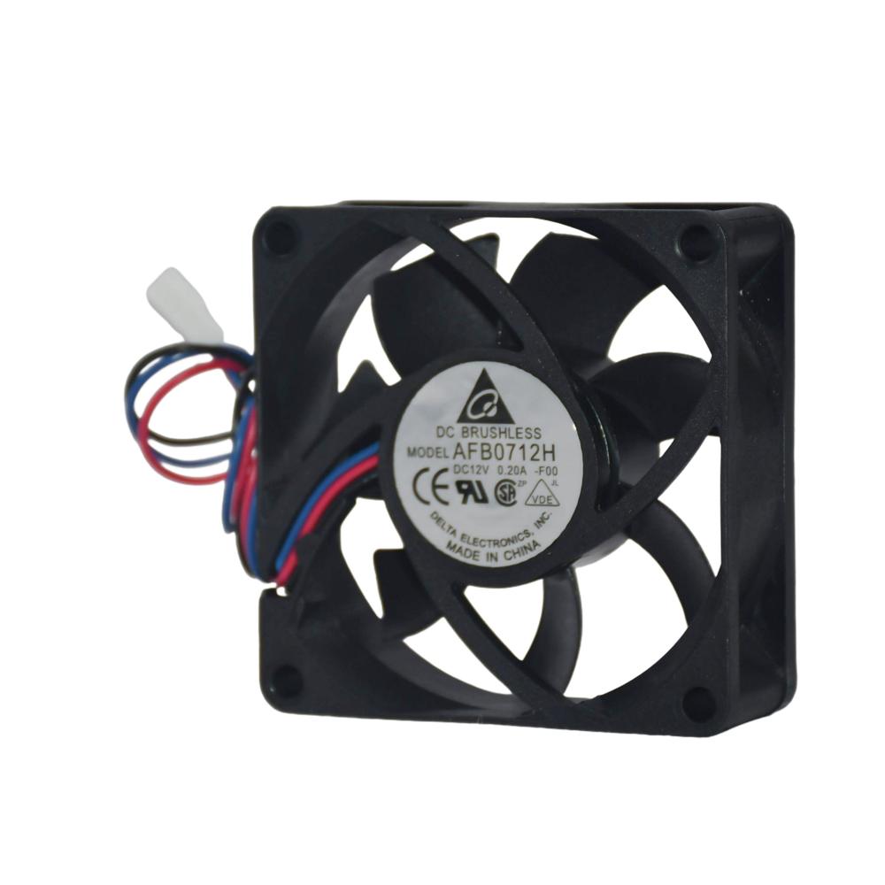 Delta AFB0712H Heater Ball 12V 0.29A 7025 7cm Cooling Fan with 3000rpm Speed Plastic Blade
