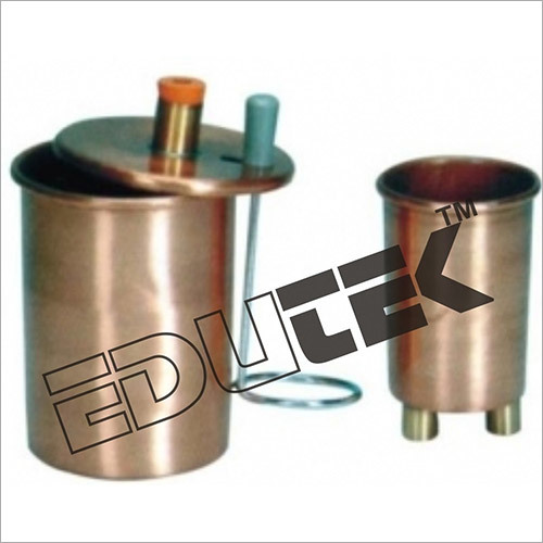 Copper Calorimeter Set - Copper, Standard Capacity, Customizable Dimensions | Durable, Reliable, Lightweight, Model No: Edutek-cal01, 1-year Warranty