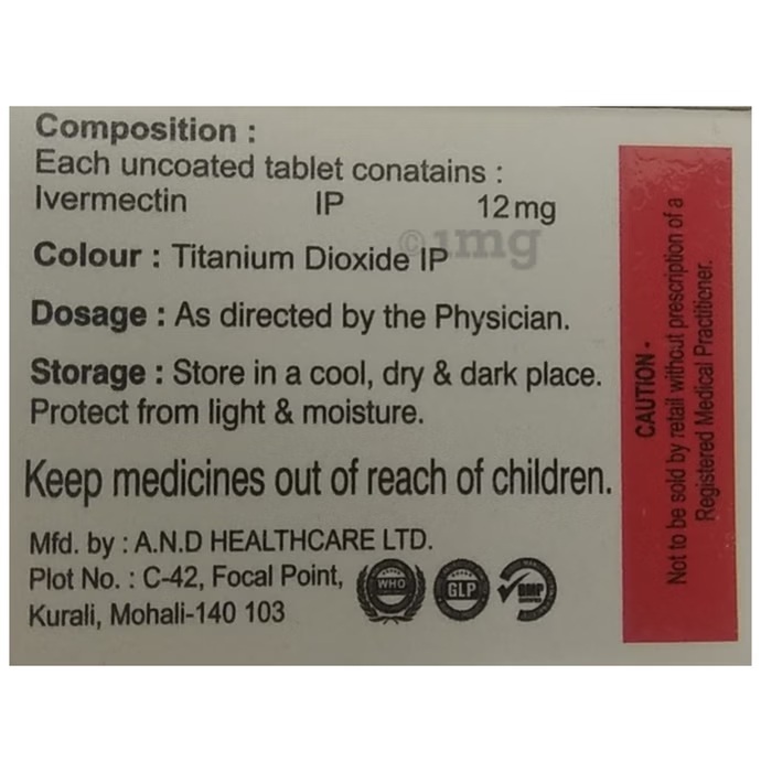 Ivermectin 12mg Tablets