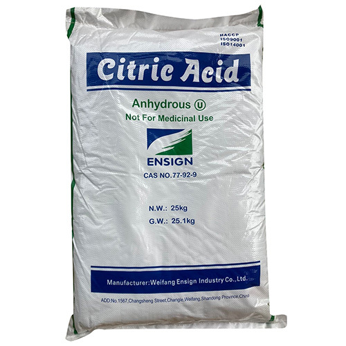 Citric Acid Anhydrous - Application: Industrial