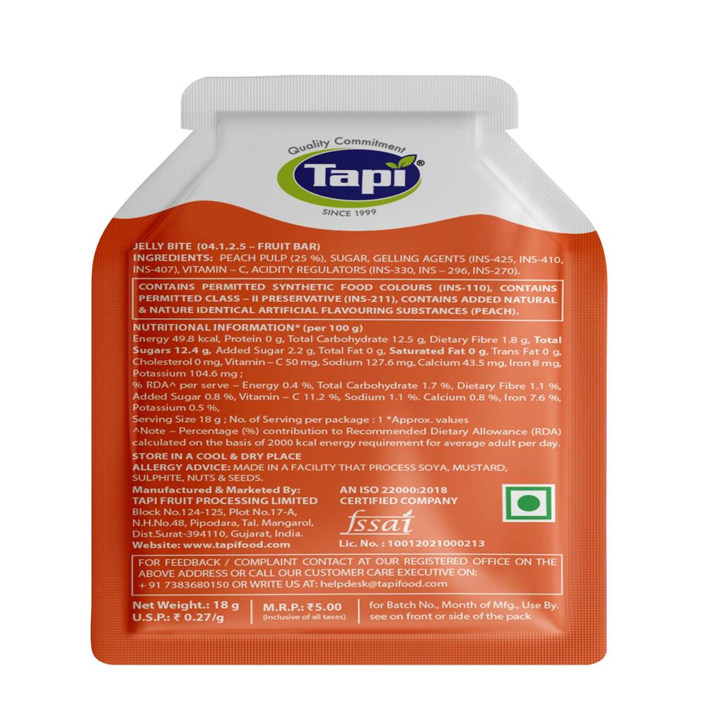Peach Jelly Bite - Flavor: Sweet