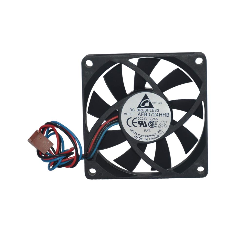 Delta AFB0724HHB 24V 0.25A 7020mm Axial Flow Inverter Ball Bearing Mount Plastic Blades Cooling Fan