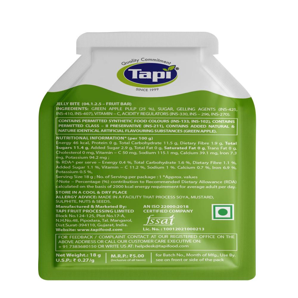 Green Apple Jelly Bite - Pack Size: Pack Of 10