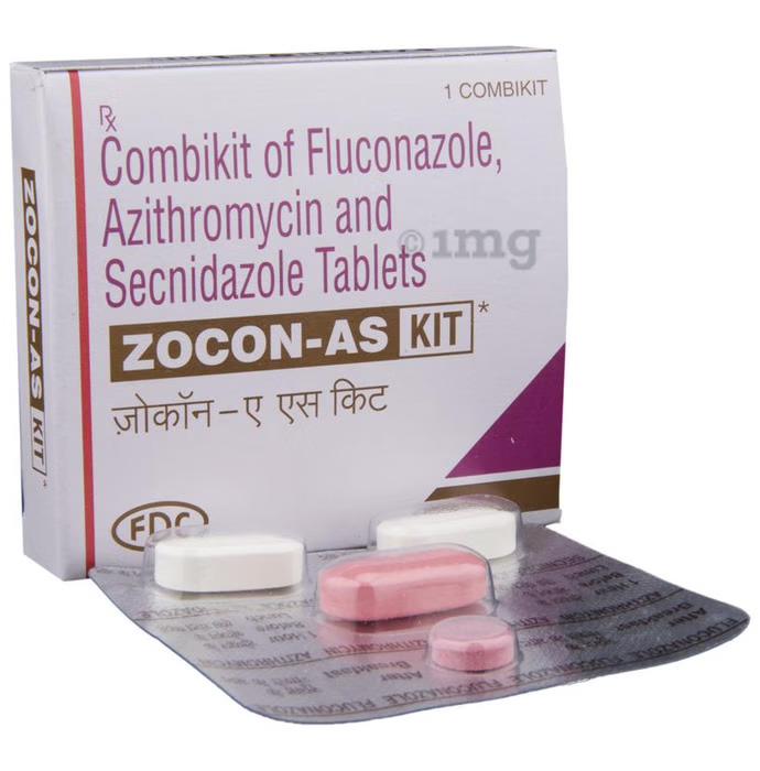 Fluconazole, Azithromycin & Secnidazole Tablets Combikit - Drug Type: General Medicines