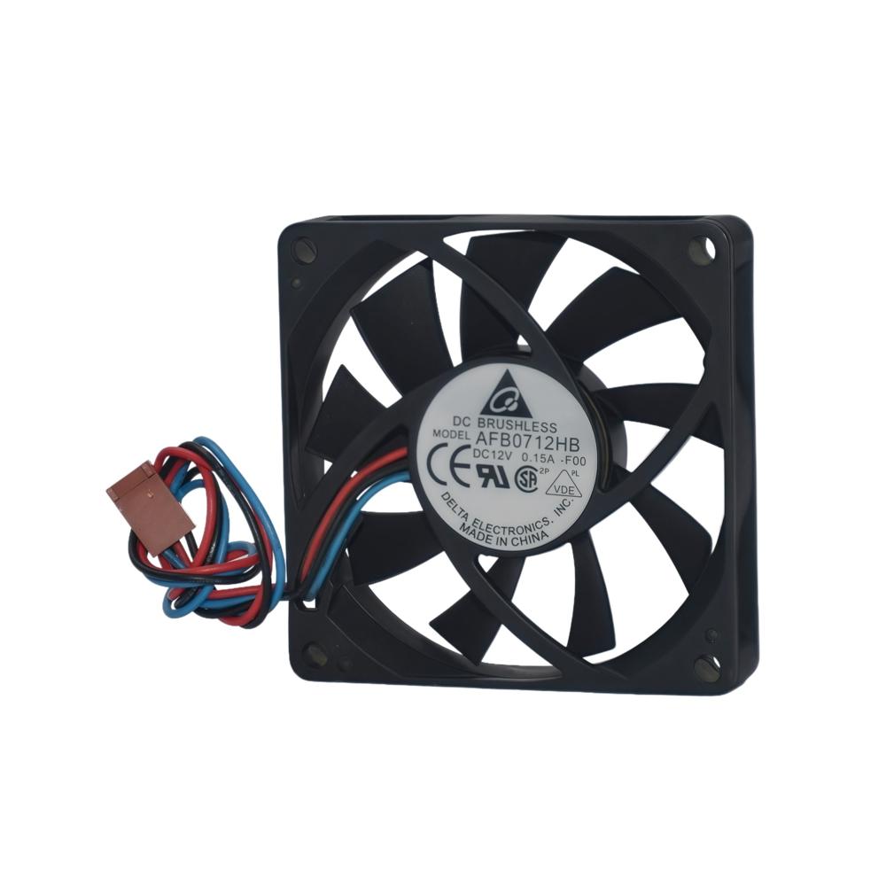 Delta AFB0712HB 12V 0.33A 7015mm Ball Cooling Fan 3000rpm Speed PBT Blade Cooling Fan