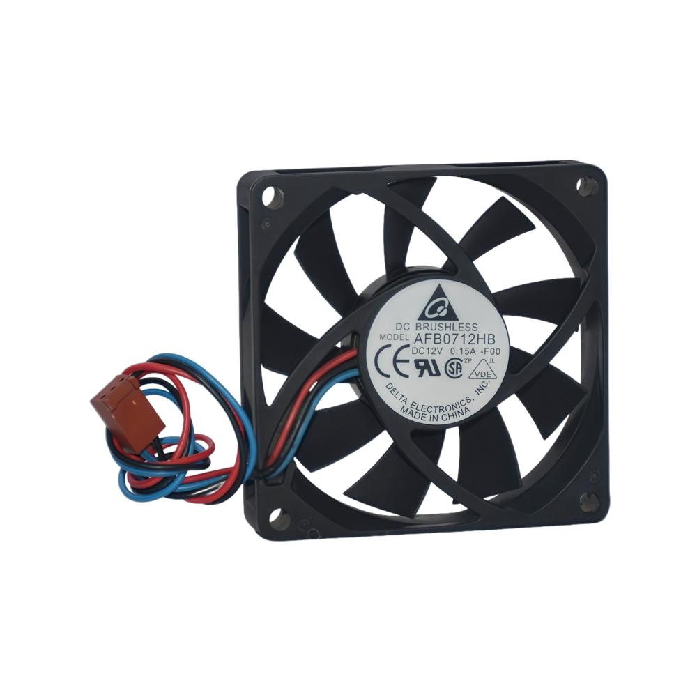 Delta AFB0712HB 12V 0.33A 7015mm Ball Cooling Fan 3000rpm Speed PBT Blade Cooling Fan