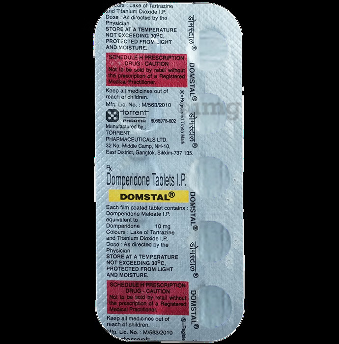 Domperidone Tablets 10 Mg - Drug Type: General Medicines