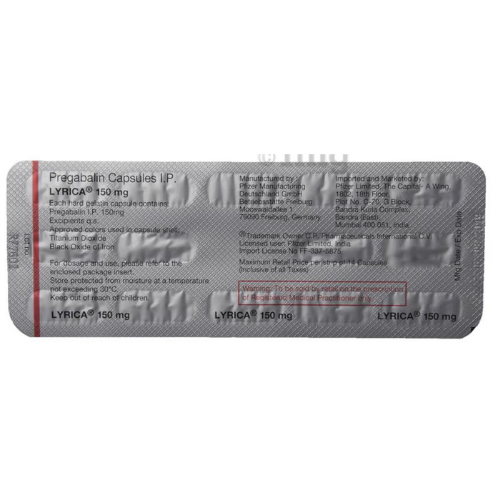Pregabalin Tablets - Drug Type: Specific Drug