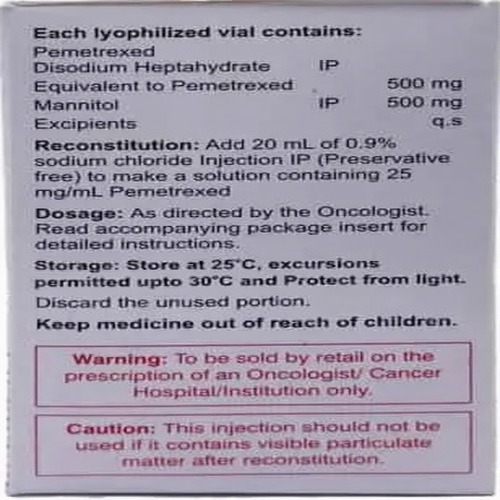 Acotrexed 500 Mg Injection - Physical Form: Liquid
