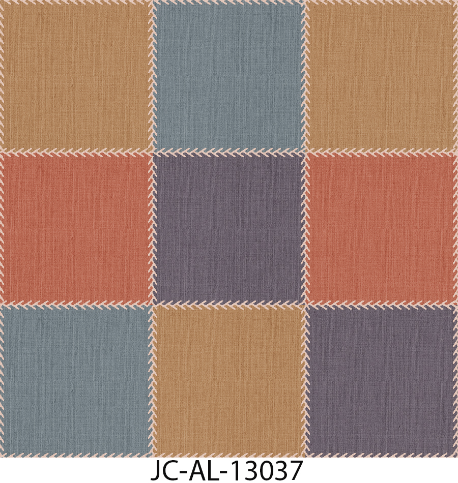 Multi-color Block Pattern Fabric - Application: Garment Making