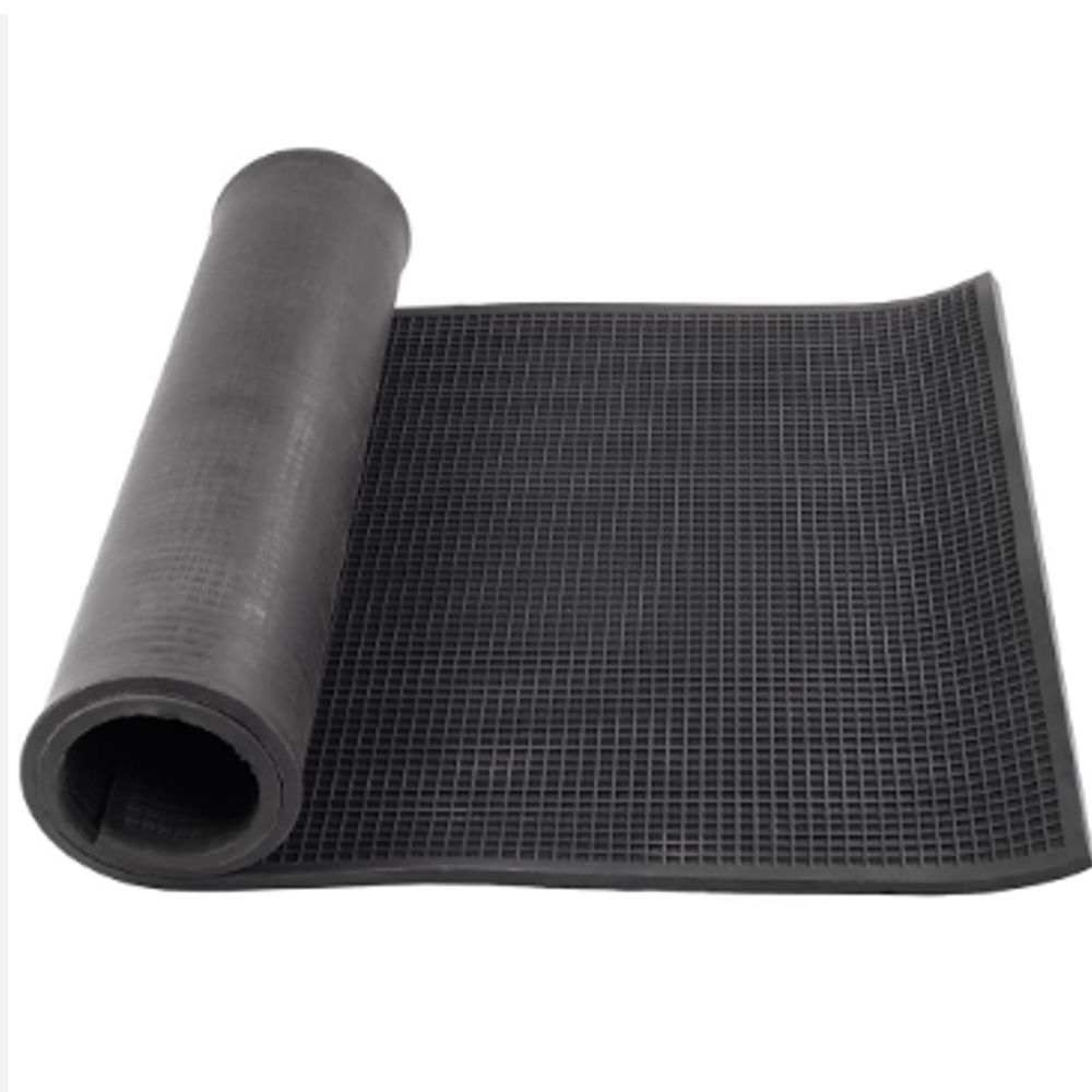Chequered Rubber Mat - Color: Black
